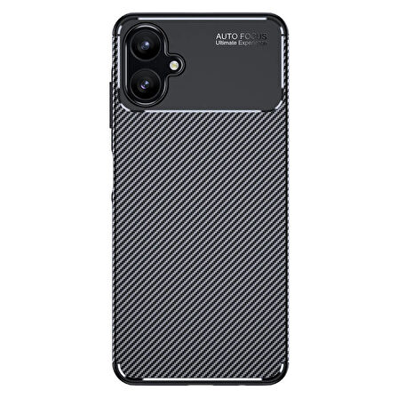 Samsung Galaxy A06 Kılıf Karbon Desenli Şık Negro Premium Silikon Kapak