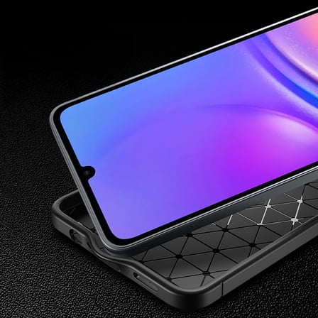 Samsung Galaxy A07 Kılıf Karbon Desenli Şık Negro Premium Silikon Kapak