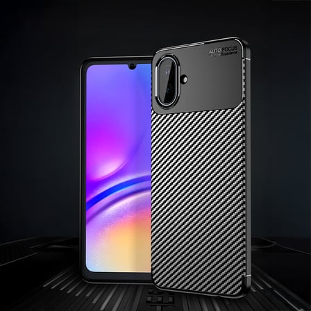 Samsung Galaxy A07 Kılıf Karbon Desenli Şık Negro Premium Silikon Kapak