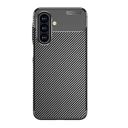 Samsung Galaxy A17 Kılıf Karbon Desenli Şık Tamia Premium Silikon Kapak