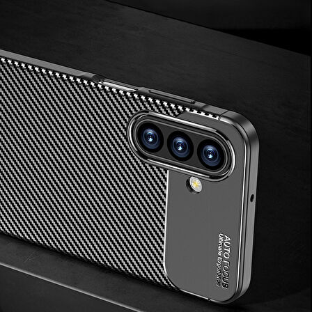 Samsung Galaxy A17 Kılıf Karbon Desenli Şık Tamia Premium Silikon Kapak
