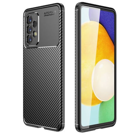 Samsung Galaxy A73 Kılıf Karbon Desenli Şık Negro Premium Silikon Kapak