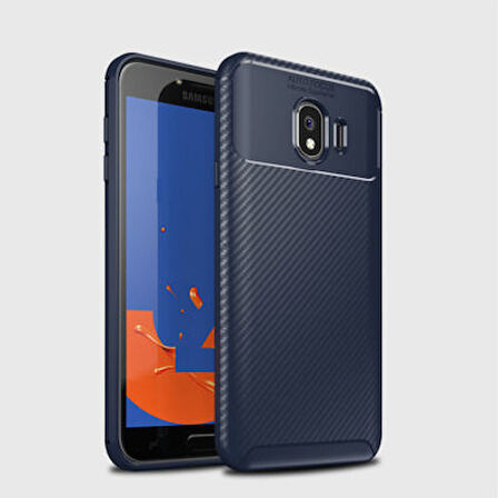 Samsung Galaxy J4 Kılıf Karbon Desenli Şık Negro Premium Silikon Kapak