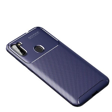Samsung Galaxy M11 Kılıf Karbon Desenli Şık Negro Premium Silikon Kapak