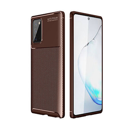 Samsung Galaxy Note 20 Kılıf Karbon Desenli Şık Negro Premium Silikon Kapak