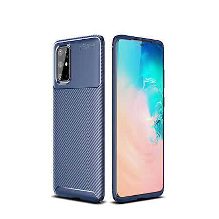 Samsung Galaxy S20 Plus Kılıf Karbon Desenli Şık Tamia Premium Silikon Kapak