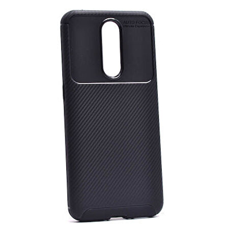 Oppo RX17 Pro Kılıf Karbon Desenli Esnek Yüksek Kaliteli Meteryalden Üretilmiş Silikon Kapak RYC/Negro