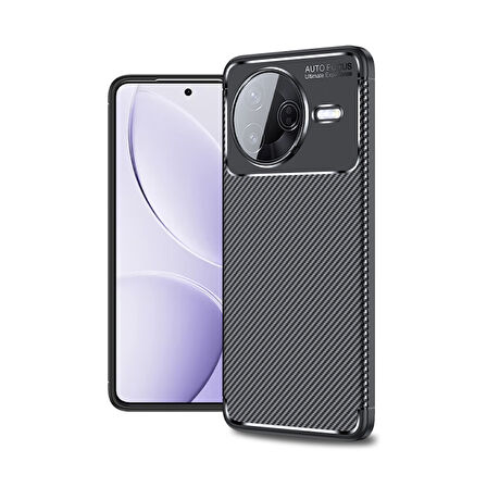 Poco F7 Pro Negro Kılıf Karbon Desenli Şık Negro Premium Silikon Kapak