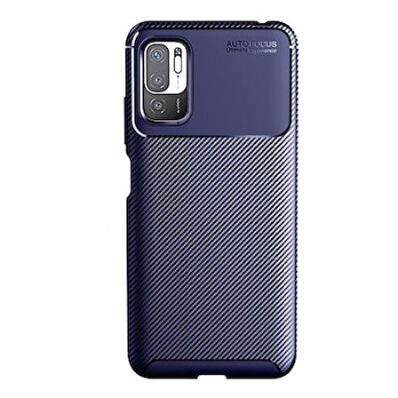 Poco M3 Pro Kılıf Karbon Desenli Şık Tamia Premium Silikon Kapak