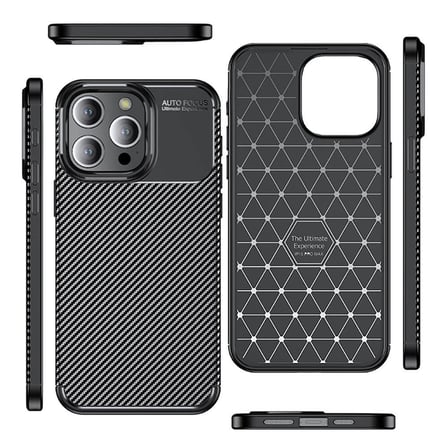 Redmi Note 13 Pro 5G Kılıf Karbon Desenli Şık Negro Premium Silikon Kapak