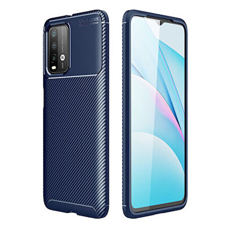 Redmi Note 9 4G Kılıf Karbon Desenli Şık Tamia Premium Silikon Kapak