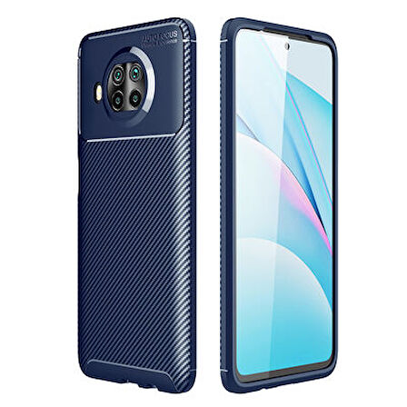 Xiaomi Mi 10T Lite 5G Kılıf Karbon Desenli Şık Tamia Premium Silikon Kapak
