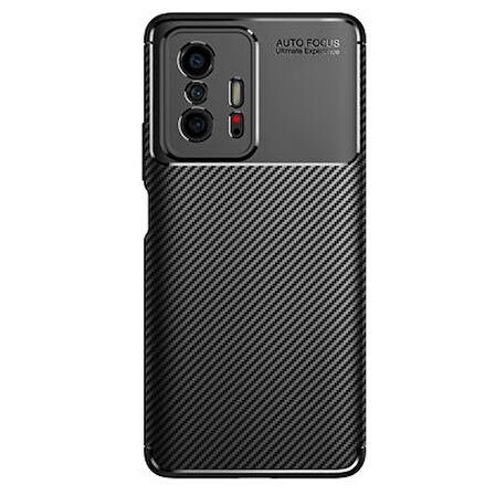 Xiaomi Mi 11T Pro 5G Kılıf Karbon Desenli Şık Negro Premium Silikon Kapak