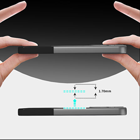 Galaxy S25 Ultra İnce Yapılı Çift Renkli Duble Magsafe Sert Silikon Kapak