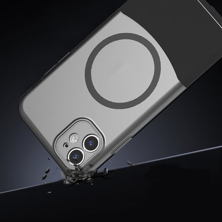 İphone 11 Ultra İnce Yapılı Çift Renkli Duble Magsafe Sert Silikon Kapak