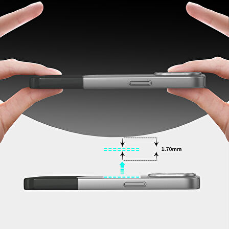 İphone 14 Pro Max Ultra İnce Yapılı Çift Renkli Duble Magsafe Sert Silikon Kapak