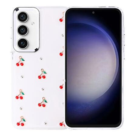 Samsung Galaxy S23 FE Mini Figürlü ve Kamera Çerçeveli Ultra Sağlam Sararmaz Pole Premium Kapak