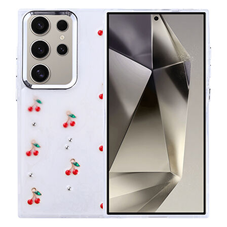 Samsung Galaxy S24 Ultra Mini Figürlü ve Kamera Çerçeveli Ultra Sağlam Sararmaz Pole Premium Kapak