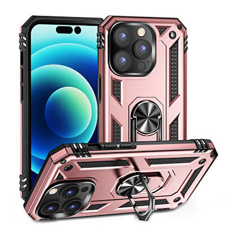 iPhone 14 Pro Max Kılıf Tam Koruma Çift Katmanlı İbiza Sert Silikon Kapak