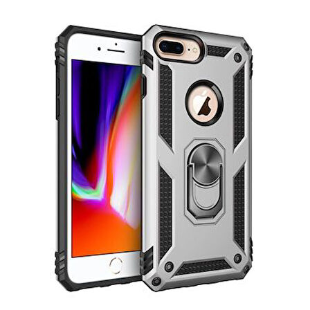 iPhone 7 Plus Kılıf Tam Koruma Çift Katmanlı İbiza Sert Silikon Kapak
