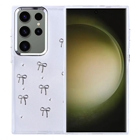 Samsung Galaxy S25 Ultra Kılıf Figürlü ve Sert Yapılı Şeffaf Sağlam Premium Silikon Kapak RYC/Kutup