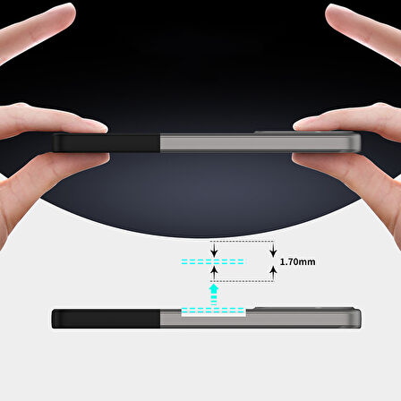 Galaxy A15 Ultra İnce Yapılı 2 Parçalı Forta Sert Silikon Kapak