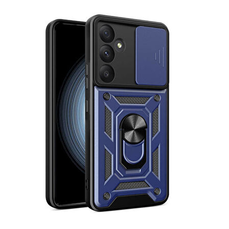 Samsung Galaxy A35 Kılıf Kamera Sürgülü Tam Koruma Lyon Kapak