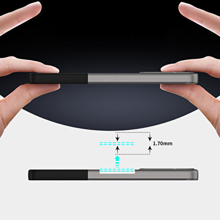 Galaxy A56 Ultra İnce Yapılı Çift Renkli Duble Sert Silikon Kapak