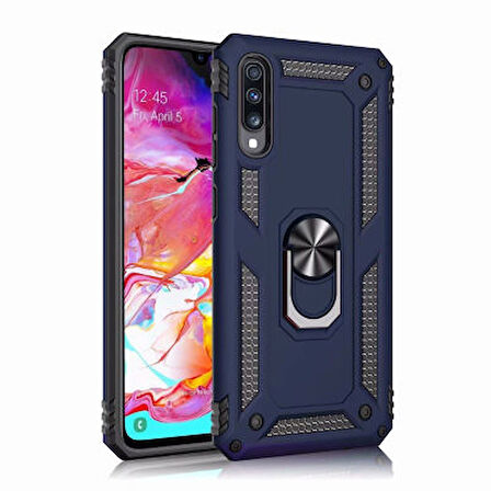 Samsung Galaxy A70 Kılıf Tam Koruma Çift Katmanlı İbiza Sert Silikon Kapak