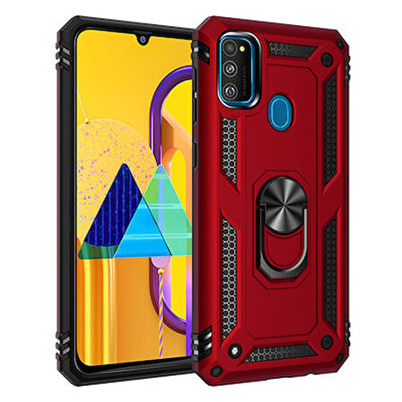 Samsung Galaxy M30S Kılıf Tam Koruma Çift Katmanlı İbiza Sert Silikon Kapak