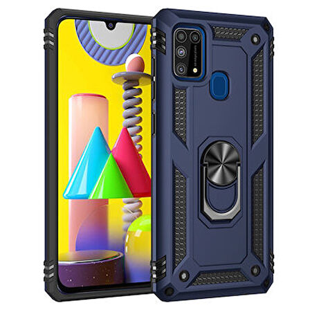 Samsung Galaxy M31 Kılıf Tam Koruma Çift Katmanlı İbiza Sert Silikon Kapak