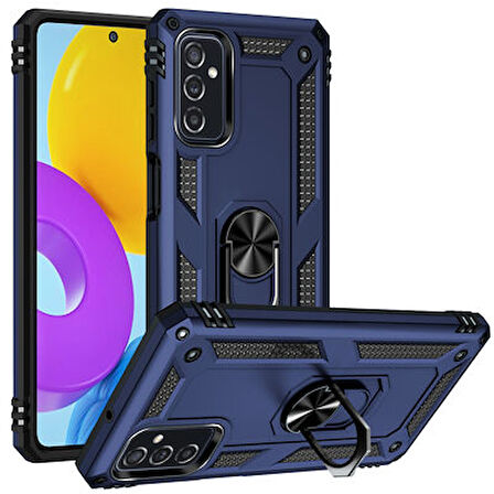 Samsung Galaxy M52 Kılıf Tam Koruma Çift Katmanlı İbiza Sert Silikon Kapak