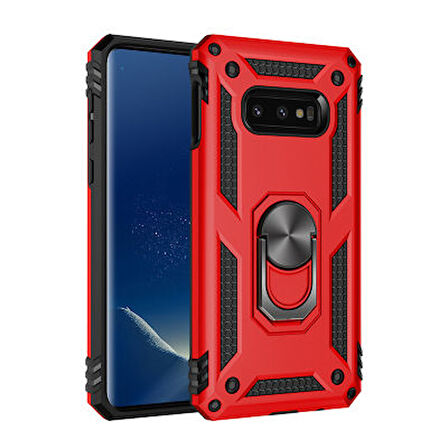 Samsung Galaxy S10E Kılıf Tam Koruma Çift Katmanlı İbiza Sert Silikon Kapak