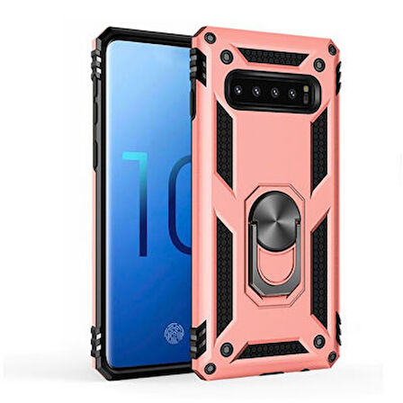 Samsung Galaxy S10 Kılıf Tam Koruma Çift Katmanlı İbiza Sert Silikon Kapak