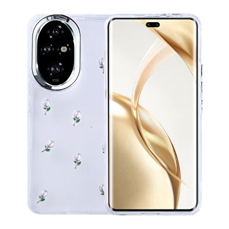 Honor 200 Pro Kılıf Figürlü ve Sert Yapılı Şeffaf Sağlam Premium Silikon Kapak RYC/Kutup