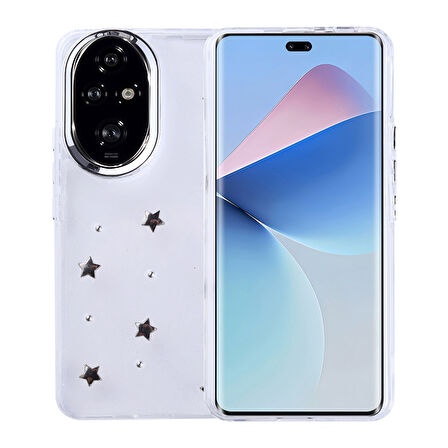 Honor 200 Mini Figürlü ve Kamera Çerçeveli Ultra Sağlam Sararmaz Pole Premium Kapak