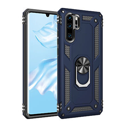 Huawei P30 Pro Kılıf Tam Koruma Çift Katmanlı İbiza Sert Silikon Kapak