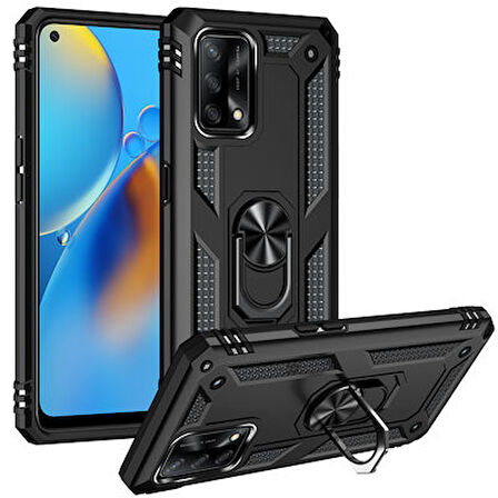 Oppo A74 4G Kılıf Tam Koruma Çift Katmanlı İbiza Sert Silikon Kapak