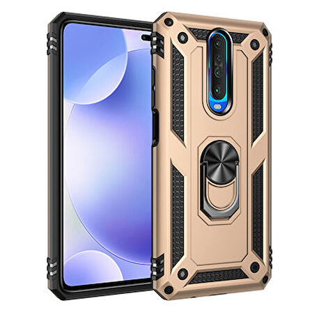 Redmi K30 Çift Katmanlı ve Yüzüklü Tam Koruma Vega Premium Kılıf