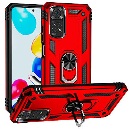 Redmi Note 11 Global Kılıf Tam Koruma Çift Katmanlı İbiza Sert Silikon Kapak