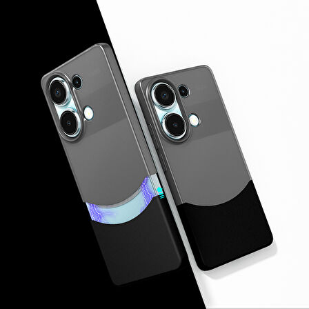Redmi Note Note 13 Pro 4G Kılıf Ultra İnce Yapılı 2 Parçalı Sert Premium Kapak RYC/Duble