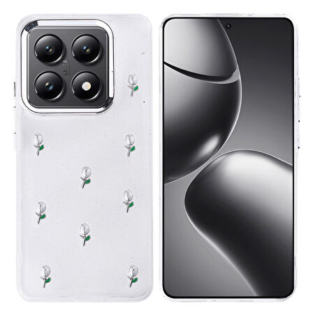 Xiaomi 14T Pro Mini Figürlü ve Kamera Çerçeveli Ultra Sağlam Sararmaz Pole Premium Kapak