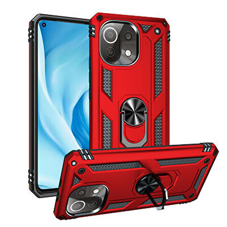 Xiaomi Mi 11 Lite Kılıf Tam Koruma Çift Katmanlı İbiza Sert Silikon Kapak