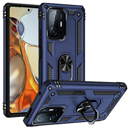 Xiaomi Mi 11T Pro 5G Kılıf Tam Koruma Çift Katmanlı İbiza Sert Silikon Kapak