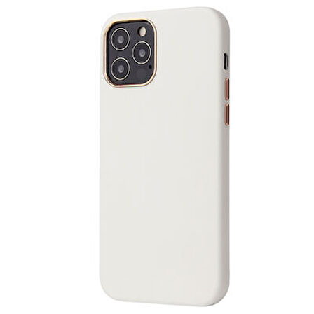 iPhone 12 Pro Kılıf PU Deri ve Kadife Kaplamalı Eyzi Premium Kapak