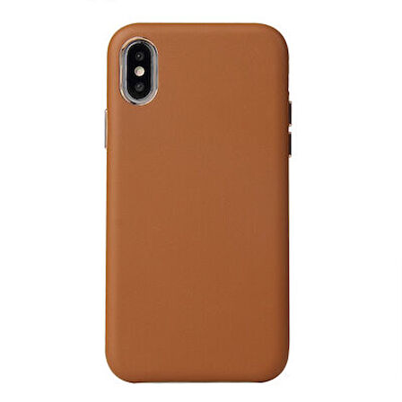 iPhone X Kılıf İçi Kadife Dolgulu PU Deri Hestia Premium Kapak