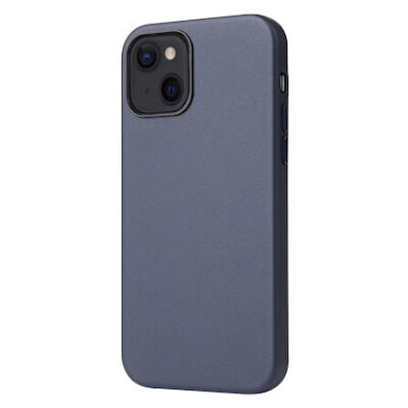 iPhone 13 Mini Wireless Şarj Destekli ve Kadife Kaplamalı Premium Pu Deri Kapak RYC/Eyzi