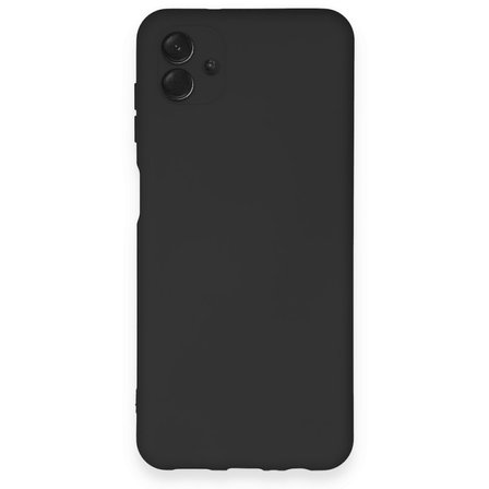 Samsung Galaxy A04 Kılıf İçi Kadife Kaplı Nano Silikon Kapak - Siyah