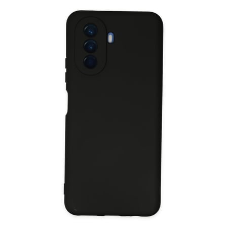 Huawei Nova Y70 Kılıf İçi Kadife Kaplı Nano Silikon Kapak - Siyah