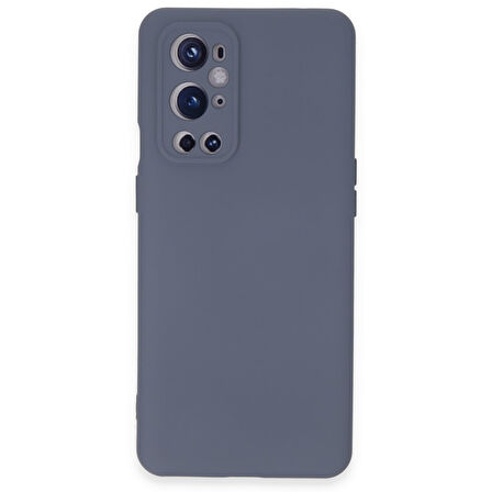 One Plus 9 Pro Kılıf İçi Kadife Kaplı Nano Silikon Kapak - Gri